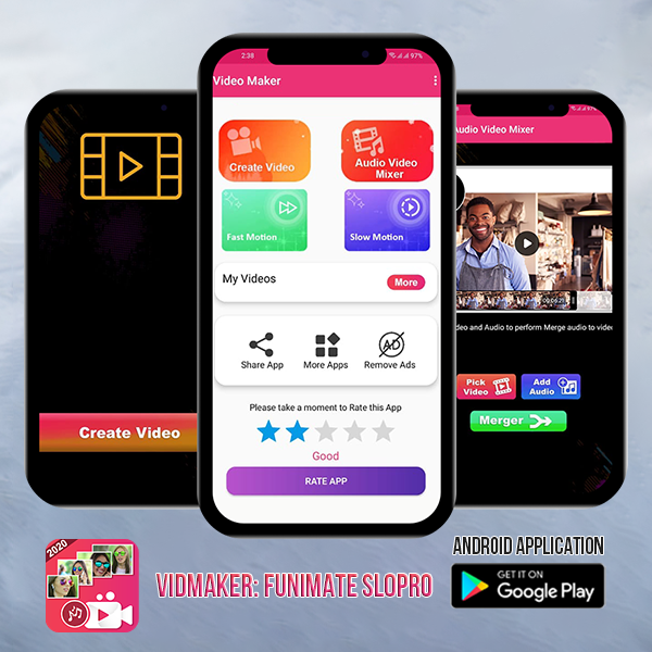 Vidmaker funmate slopro android application
